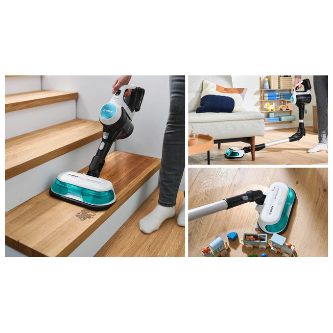 Bosch BCS71HYG4 Unlimited 7 Aspirapolvere Scopa Elettrica 2in1 HEPA 0.3 L 40 min 82 dB colore Bianco
