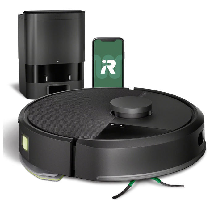 IRobot Y351040 Roomba 105 Combo Robot aspirapolvere LiDAR 2 L autonomia 120 min Wi-Fi app mappatura AutoEmpty colore Nero