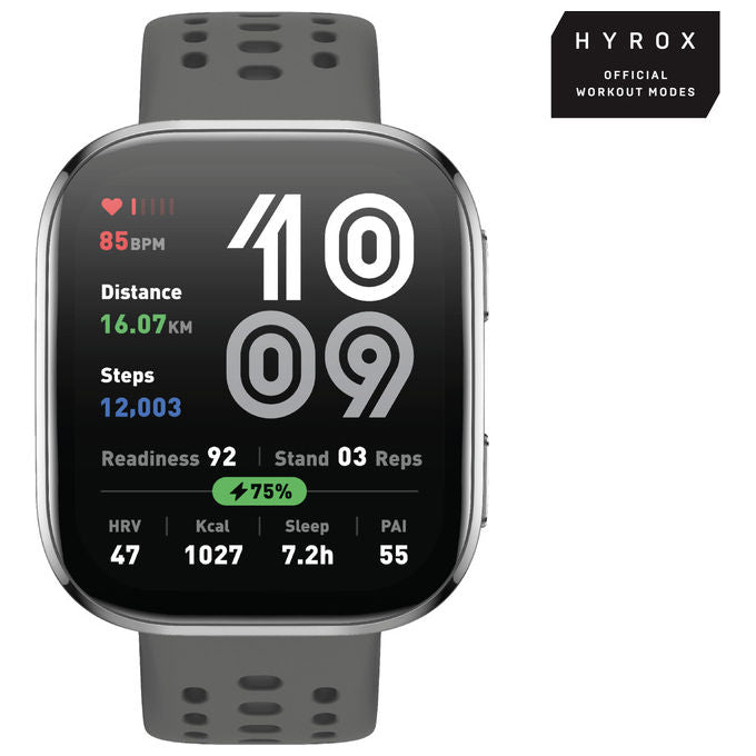 Amazfit W2435EU3N Bip 6 Smartwatch AMOLED 1.97'' GPS Bluetooth 5.2 Chiamata Vocale BT 14 giorni autonomia colore Charcoal