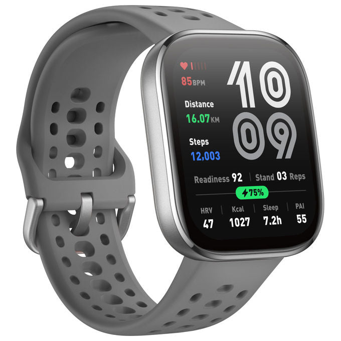 Amazfit W2435EU3N Bip 6 Smartwatch AMOLED 1.97'' GPS Bluetooth 5.2 Chiamata Vocale BT 14 giorni autonomia colore Charcoal