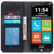 Brondi B0FF58FVVL Amico Vero 4G Smartphone per Anziani 5.7'' 3 GB RAM 32 GB Android 14 Dual SIM Tasto SOS colore Nero