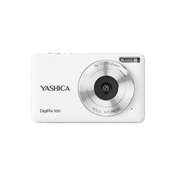 Yashica YAS-DG100P-WH DigiPix 100 Fotocamera Compatta 5 MP Zoom Digitale 16x Schermo LCD 2.4'' MicroSD 64 GB USB Type-C colore Bianco