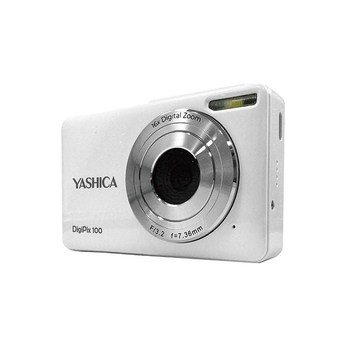 Yashica YAS-DG100P-WH DigiPix 100 Fotocamera Compatta 5 MP Zoom Digitale 16x Schermo LCD 2.4'' MicroSD 64 GB USB Type-C colore Bianco