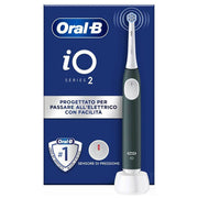 Oral-B IO2GREEN iO 2 Spazzolino elettrico Micro-vibrazioni 3 modalita' Timer 2 min 1 Testina di Ricambio colore Verde