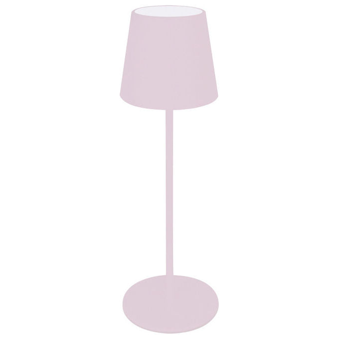 New Majestic 120451 RP Agata Nuances Lampada da Tavolo LED Touch Ricaricabile 2 W 200 lm IP54 colore Rosa Pastello