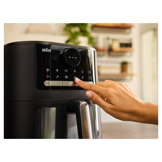 Braun HF5073 MultiFry 5 Friggitrice ad aria 6 L 2000 W 20 programmi Display Digitale colore Nero
