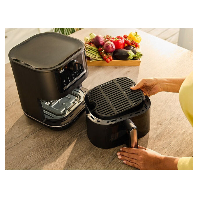 Braun HF5073 MultiFry 5 Friggitrice ad aria 6 L 2000 W 20 programmi Display Digitale colore Nero