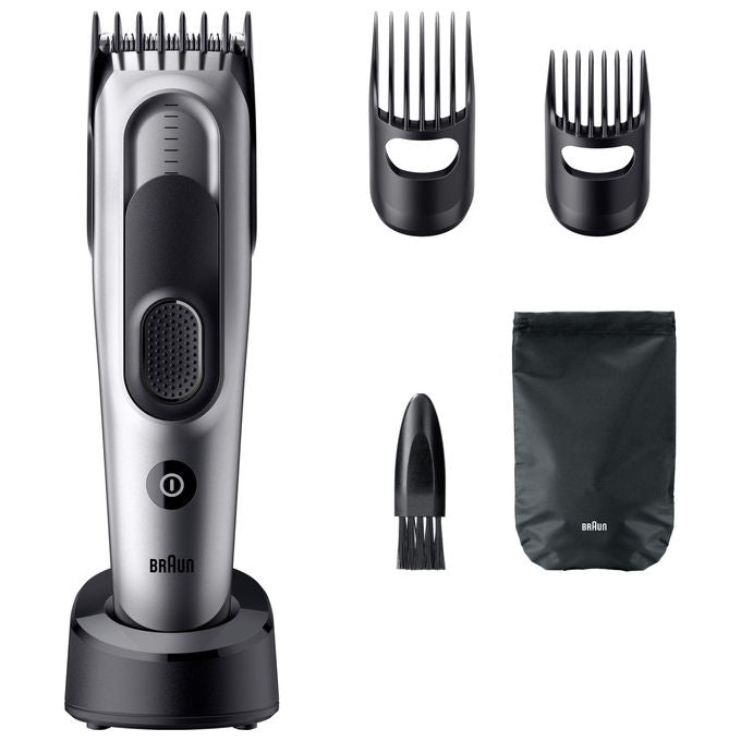 Braun HC7590 Series 7 Tagliacapelli Ricaricabile 17 Lunghezze 3-35 mm Autonomia 50 min colore Nero Argento