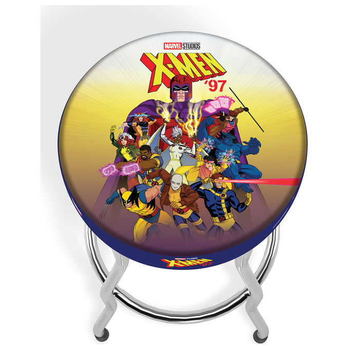 Arcade1Up MRC-S-404800 X-Men Sgabello Regolabile altezza 54,6 74,9 cm base Acciaio colore Argento