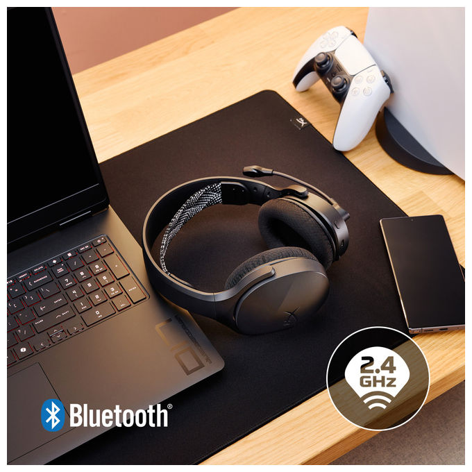 HyperX AJ0T1AA Cloud Jet Cuffie Gaming Wireless Bluetooth 5.3 2.4 GHz Driver 40 mm 25h PC PS5 PS4 Mobile colore Nero
