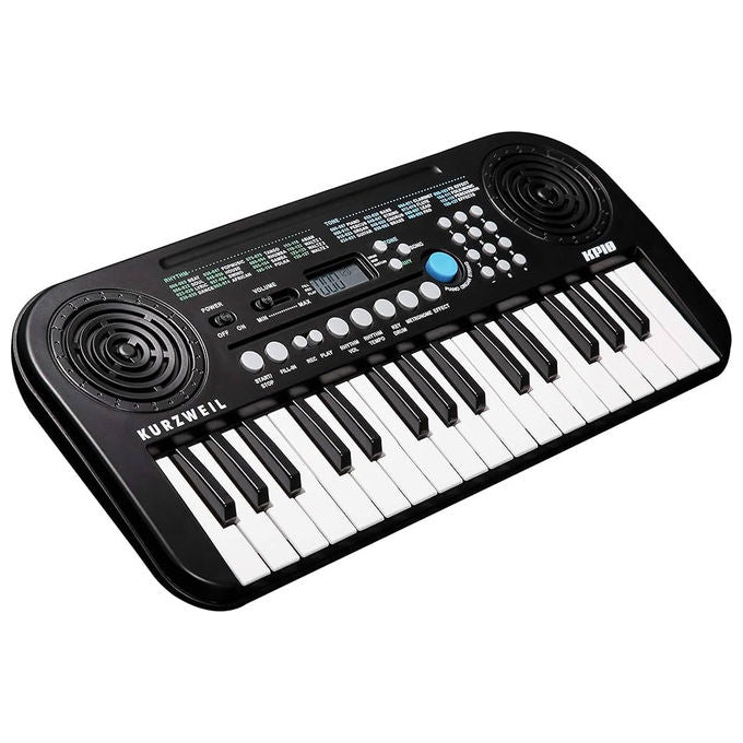 Kurzweil KP-10 Tastiera Musicale 32 Tasti per Principianti con Display 2 Altoparlanti Integrati USB colore Nero