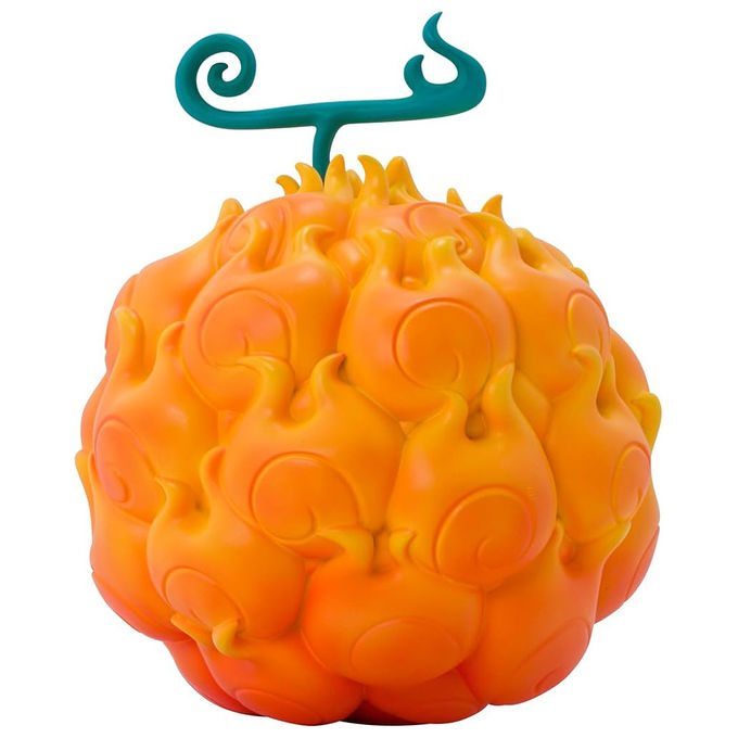 Abystyle ABYREP005 One Piece Replica Frutto Flame-Flame Mera Mera no Mi Resina scala 1:1 13 cm colore Arancione