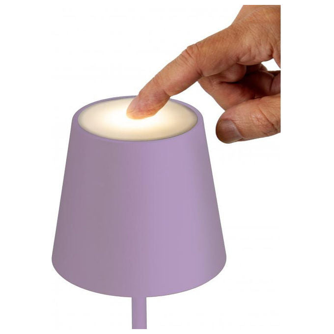 New Majestic 120451 LP Agata Nuances Lampada da Tavolo LED Touch 2W 200lm Batteria USB-C colore Lilla'