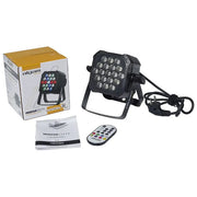 Algam Lighting MINIPAR193FX Mini Par LED 18x1W 1x3W RGB Effetti DMX Telecomando IR IP20 colore Nero