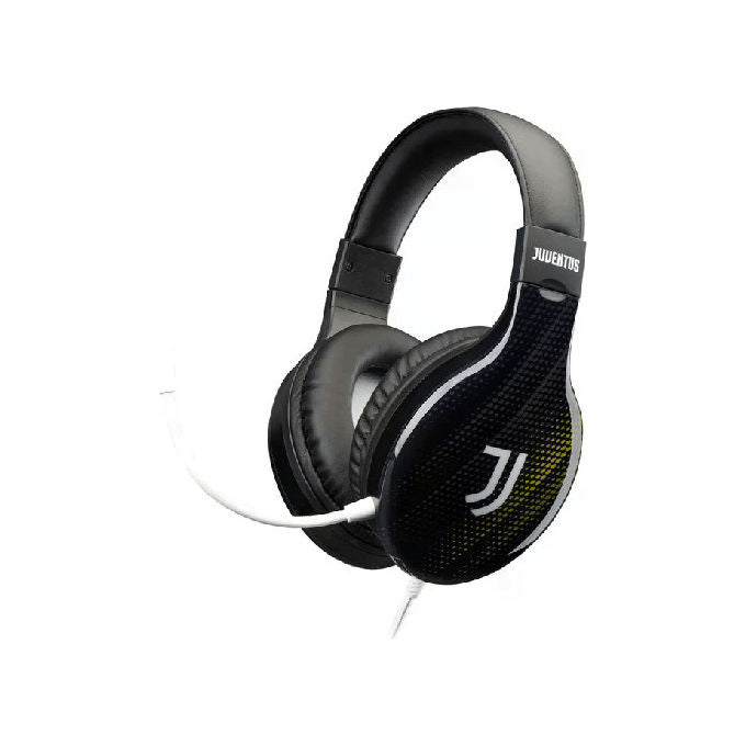Qubick CGP50011 Juventus Dots Cuffie Gaming 40mm Microfono Flessibile Jack 3,5mm Multipiattaforma colore Nero e Giallo