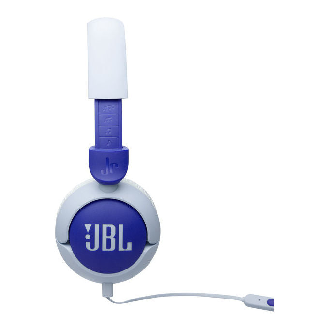 JBL JBLJR320BLU Junior 320 Cuffie On-Ear per Bambini Cablate Microfono Integrato Safe Sound 85 dB colore Blu