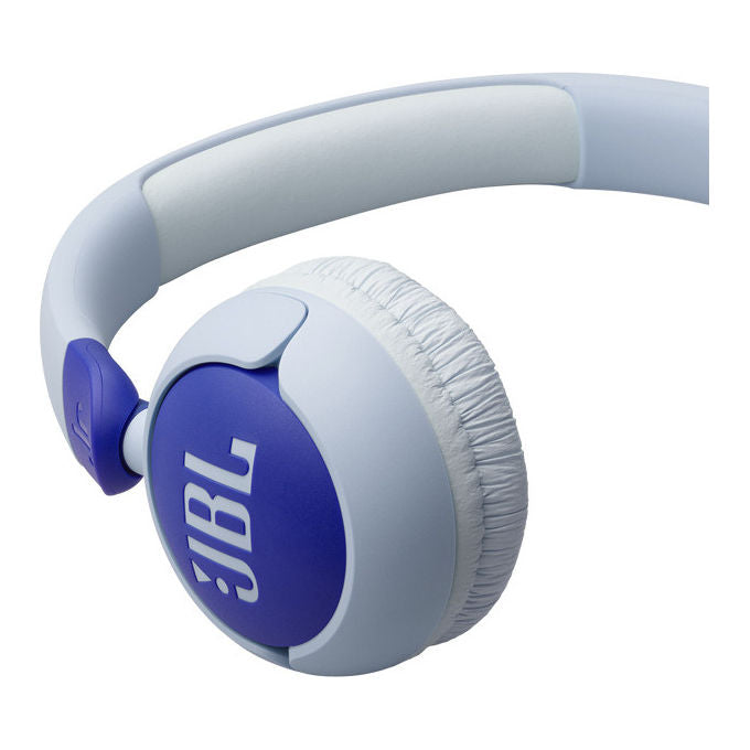 JBL JBLJR320BLU Junior 320 Cuffie On-Ear per Bambini Cablate Microfono Integrato Safe Sound 85 dB colore Blu