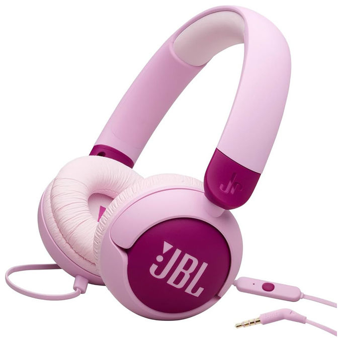 JBL JBLJR320PUR Junior 320 Cuffie On-Ear Cablate per Bambini Microfono Integrato Safe Sound 85 dB Pieghevoli colore Viola