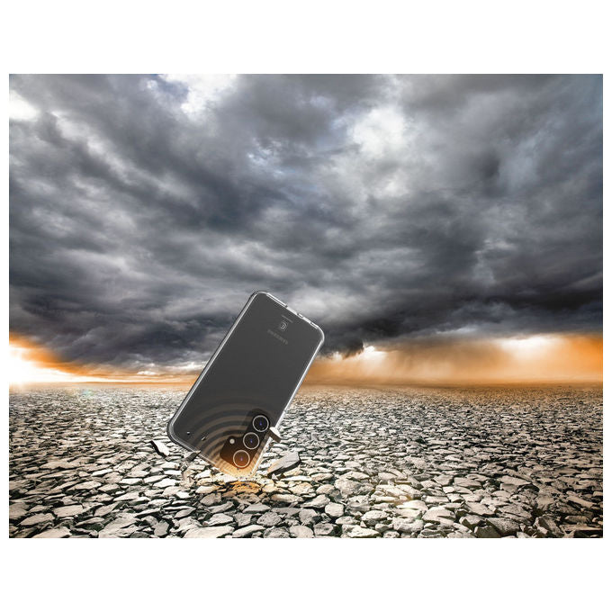 Cellularline TETRACGALS25UT Tetra Force Strong Guard Cover Samsung Galaxy S25 Ultra Antibatterica Resistente alle Cadute colore Nero