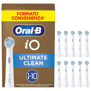Oral-B iO Series Testine di Ricambio Ultimate Clean Setole CrissCross Confezione da 2 colore Bianco