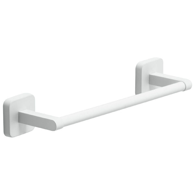 Gedy TO21 Tonga Portasalviette da Parete 30 cm Acciaio Inox Fissaggio a Viti o Adesivo colore Bianco Matt