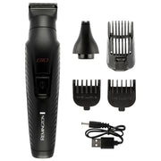 Remington PG2100 Graphite G10 Multitrimmer Kit Multigrooming 10 in 1 5 Accessori Lame Autoaffilanti autonomia 40 min colore Nero