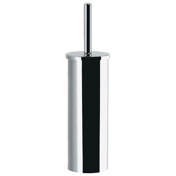 Gedy TO33 Tonga Scopino da Terra Acciaio Inox Base Rotonda Ø 9,1 cm H 37,7 cm colore Bianco Matt