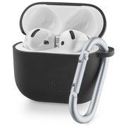 Cellularline BOUNCEAIRPODS4K Bounce Custodia AirPods 4 ANC Silicone con Gancio Compatibile Ricarica Wireless colore Nero