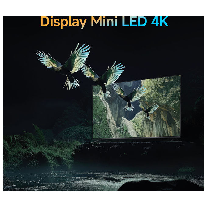 Xiaomi ELA5666EU TV S Mini LED 55'' 4K Ultra HD Smart Google TV 144Hz 1200 nit Dolby Vision Dolby Atmos colore Nero