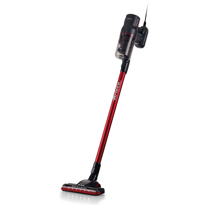 Ariete 2358 Handy Force One RBT Scopa Elettrica 2 in 1 con Filo Aspirabriciole Ciclonica 600W Filtro HEPA 0,5L colore Rosso