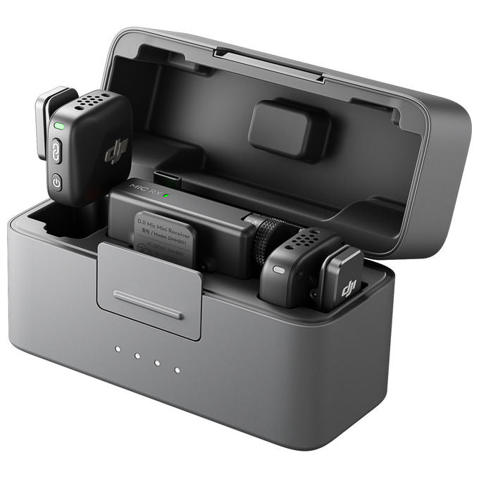 DJI CP.RN.00000433.01 Mic Mini Sistema Audio Wireless Omnidirezionale 2 TX 1 RX Bluetooth 400 m Custodia di Ricarica