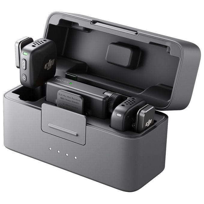 DJI CP.RN.00000433.01 Mic Mini Sistema Audio Wireless Omnidirezionale 2 TX 1 RX Bluetooth 400 m Custodia di Ricarica