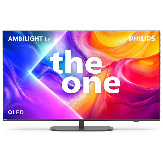 Philips 55PUS9010-12 Smart TV QLED 55'' 4K Ultra HD Ambilight Titan OS Dolby Atmos Wi-Fi colore Bronzo Rosso