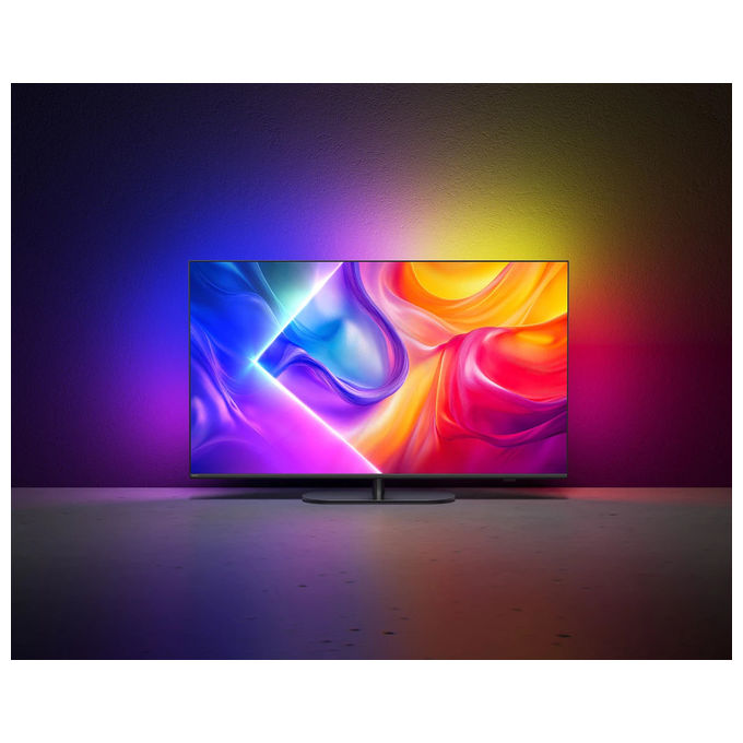 Philips 55PUS9010-12 Smart TV QLED 55'' 4K Ultra HD Ambilight Titan OS Dolby Atmos Wi-Fi colore Bronzo Rosso