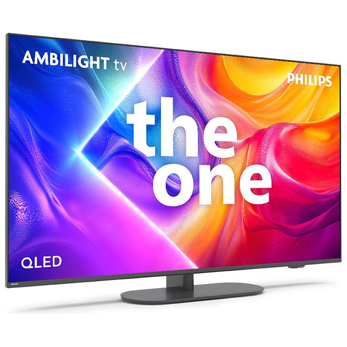 Philips 55PUS9010-12 Smart TV QLED 55'' 4K Ultra HD Ambilight Titan OS Dolby Atmos Wi-Fi colore Bronzo Rosso