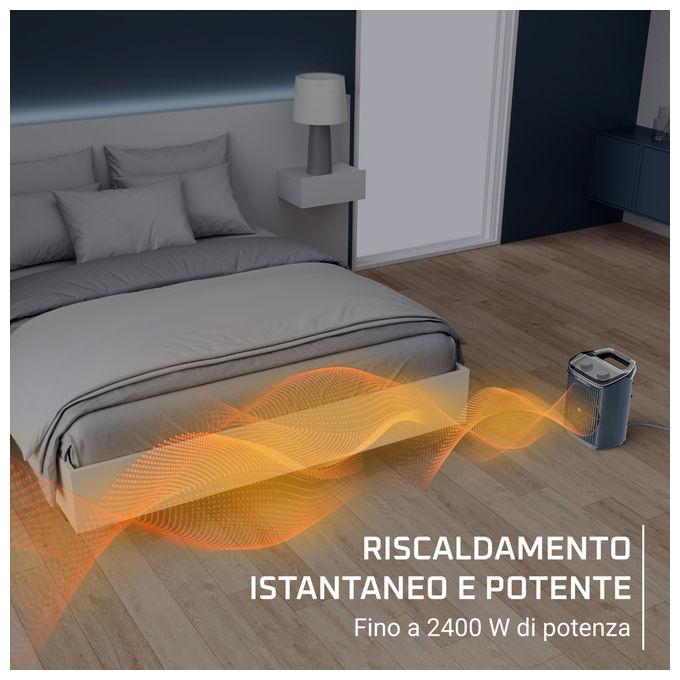 Rowenta SO6551 Intense Comfort Aqua Termoventilatore 2400 W IP21 3 modalita' copertura 40 m² colore Nero