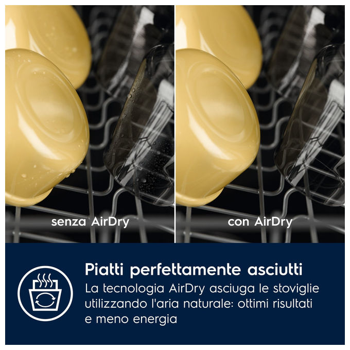 Electrolux EES68515L Serie 600 SatelliteClean Lavastoviglie Integrata Totale 14 coperti Classe B 42 dB AirDry Inverter (82x60x56 cm) colore Nero