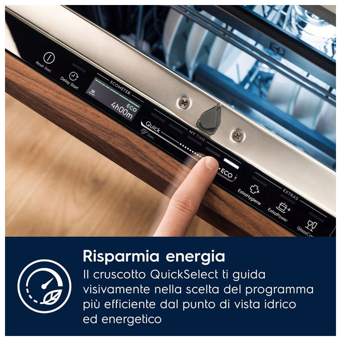 Electrolux EES68515L Serie 600 SatelliteClean Lavastoviglie Integrata Totale 14 coperti Classe B 42 dB AirDry Inverter (82x60x56 cm) colore Nero