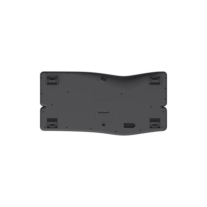 Trust 25459 Keyra Tastiera Wireless Ergonomica Multi dispositivo Bluetooth QWERTY Full size con Poggiapolsi colore Nero