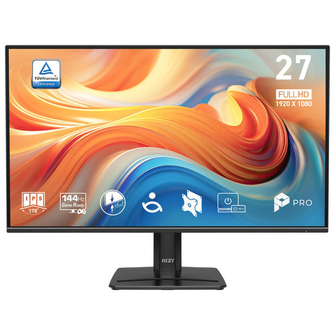 MSI PRO MP271 E14A Monitor 27'' IPS Full HD 1920x1080 144Hz 1ms AMD FreeSync HDR Speaker colore Nero