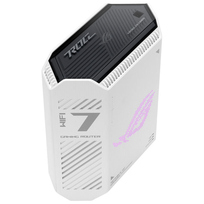 Asus GS-BE7200 ROG Strix Router Wi-Fi 7 Dual-band 2.4 GHz 5 GHz 7200 Mbit-s 4 porte LAN 2.5G WPA3 VPN colore Bianco Nero