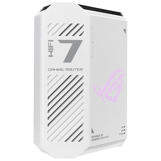 Asus GS-BE7200 ROG Strix Router Wi-Fi 7 Dual-band 2.4 GHz 5 GHz 7200 Mbit-s 4 porte LAN 2.5G WPA3 VPN colore Bianco Nero