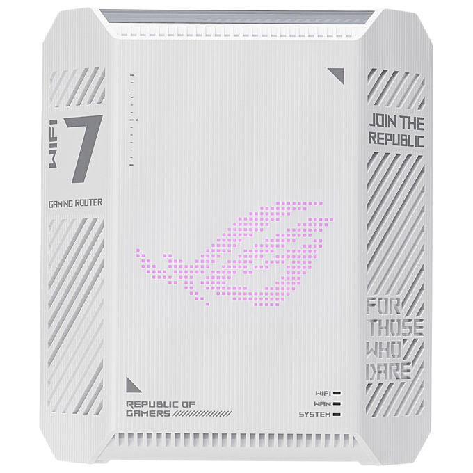 Asus GS-BE7200 ROG Strix Router Wi-Fi 7 Dual-band 2.4 GHz 5 GHz 7200 Mbit-s 4 porte LAN 2.5G WPA3 VPN colore Bianco Nero