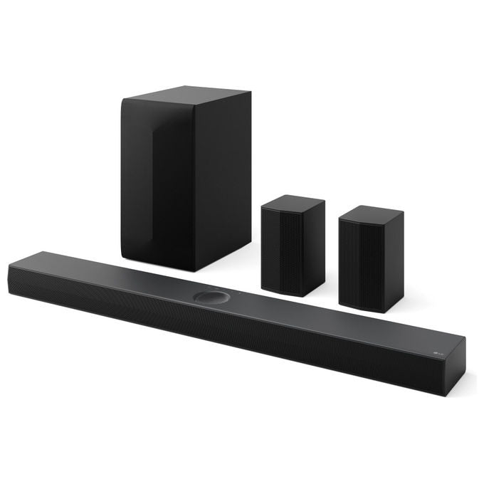 LG S70TR Soundbar 5.1.1 canali 500W Dolby Atmos DTS:X Subwoofer Wireless Casse Posteriori Incluse colore Nero