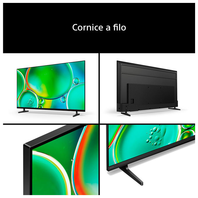 Sony K-75S25M2 BRAVIA 2 II TV 75'' 4K Ultra HD LCD Direct LED Google TV Dolby Atmos colore Nero