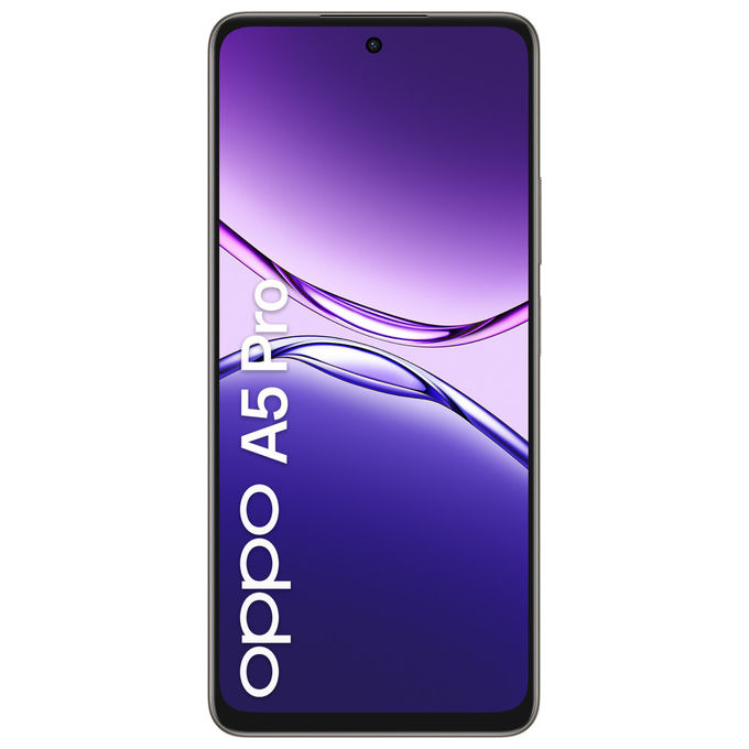 Oppo CPH2711 A5 Pro Smartphone 4G 6.67'' 8GB 256GB 50MP 5800mAh Snapdragon 6s Gen1 Android 15 colore Marrone