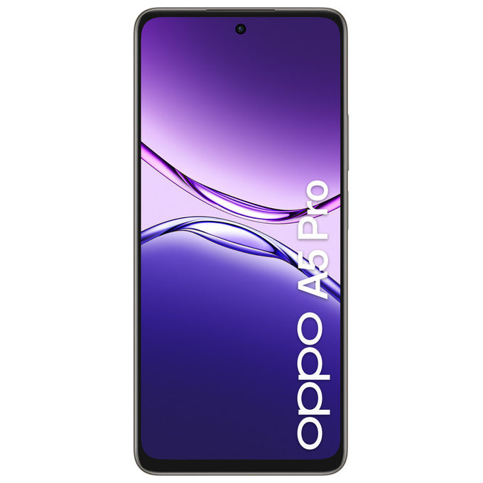 Oppo CPH2711 A5 Pro Smartphone 4G 6.67'' 8GB 256GB 50MP 5800mAh Snapdragon 6s Gen1 Android 15 colore Marrone
