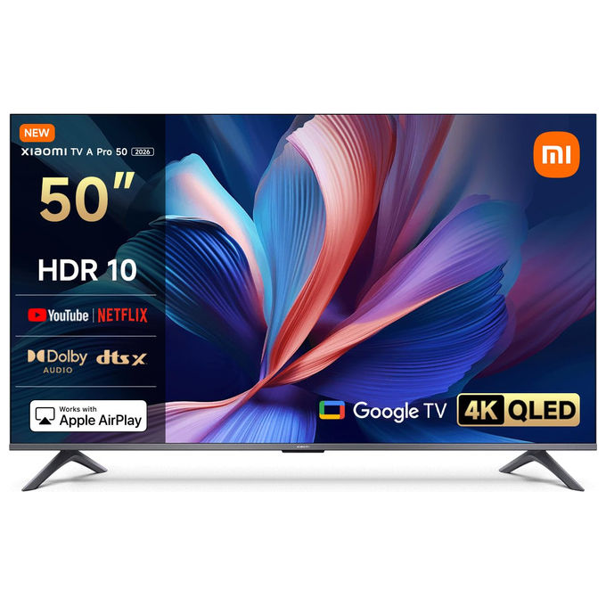 Xiaomi L50MB-APEU A Pro 2026 Smart TV QLED 50'' 4K UHD Google TV Game Boost 120Hz MEMC HDR10 colore Silver