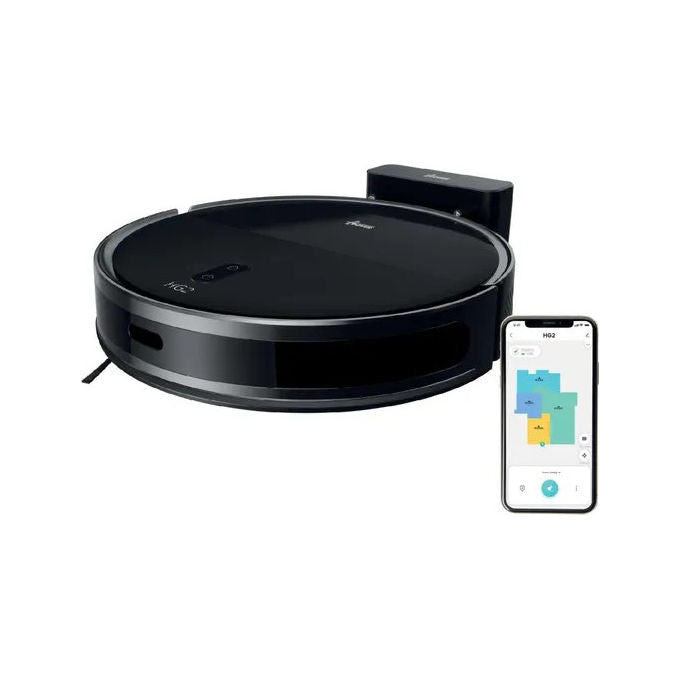 Hoover HG230H 011 Turbo Slim Robot aspirapolvere Laser 0.25 L autonomia 160 min Wi-Fi App mappatura colore Nero