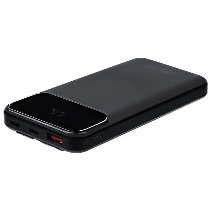 RivaCase VA2211 Power Bank 10000 mAh QC PD 3.0 22.5 W 3 cavi integrati USB-C Lightning display colore Bianco